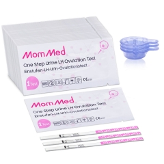 Ovulation Test Strips, 50 LH Ovulation Predictor Kit with Free 50 Collection Cups, Accurately Track Ovulation Test, High Sensitivity Result for Women
