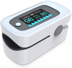 Pulsossimetro, pulsossimetro da dito, ossimetro con allarme ideale per la misurazione rapida della saturazione di ossigeno (SpO2) - cardiofrequenzimet